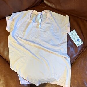 NWT Lululemon Athletica Swiftly Tech Short Sleeve 2.0 Light Pink Size 12